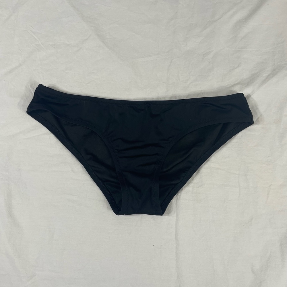 Victoria Secret Women Black Bikini Bottom Size L - Picture 2 of 5